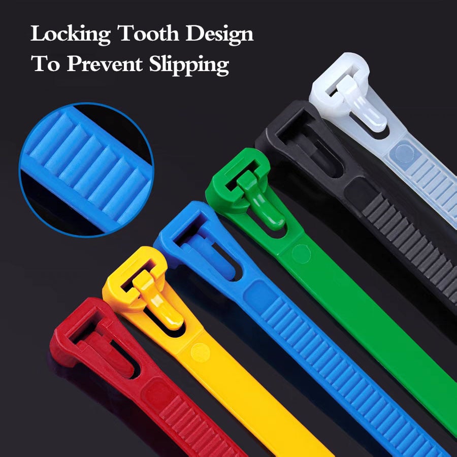 (🔥Last Day Promotion  - 50% off) Buckle Self-locking Premium Nylon Cable Wire Ties